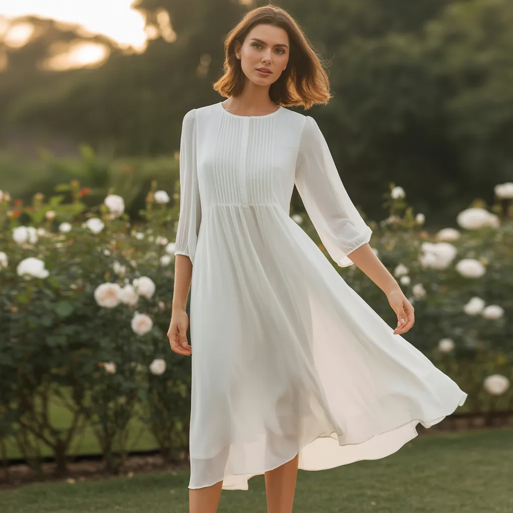  "white square neck dress outfit with gold accessories and heeled sandals"