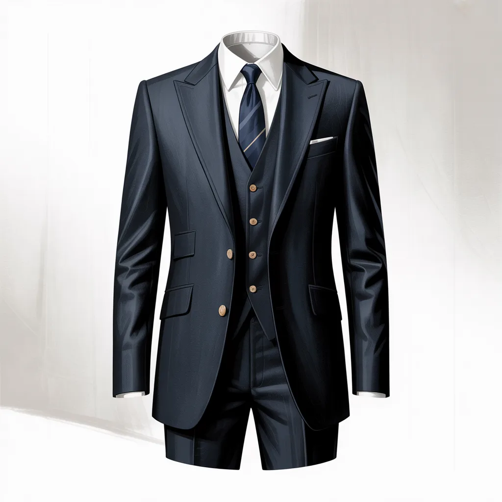 "different neck designs for suits design including mandarin, V-neck, and square neck"